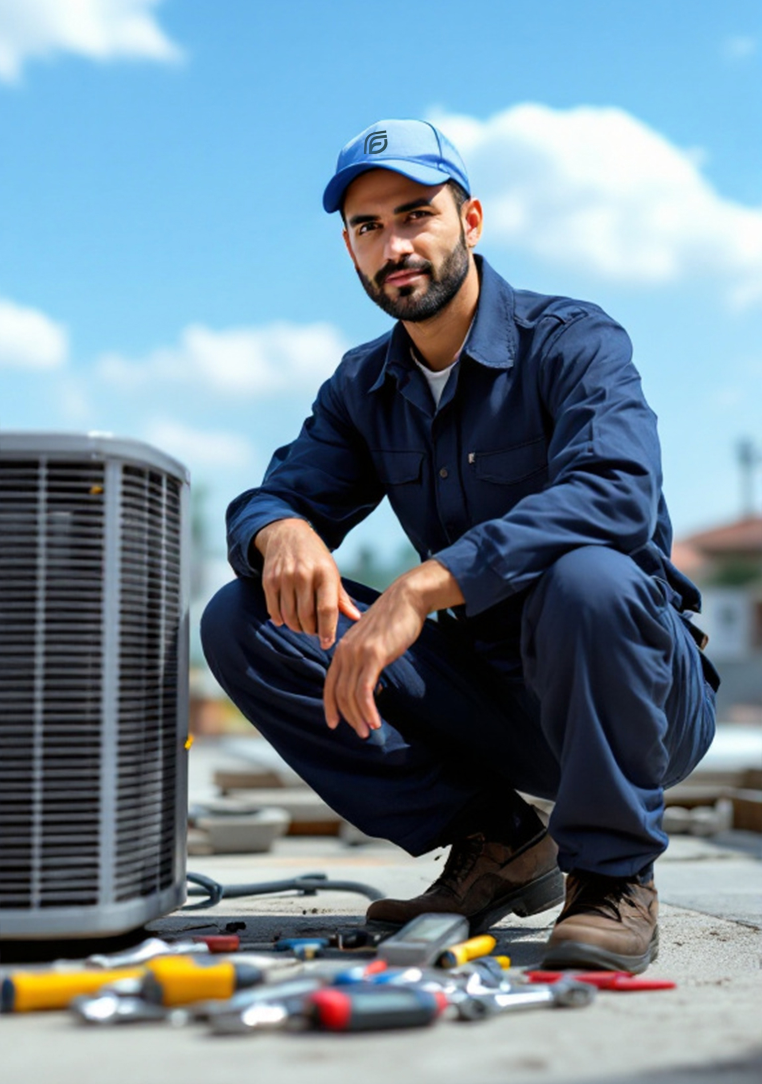 HVAC Technician services Saudi Arabia rooftop