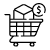 Icon for inventory purchasing and purchaser services.