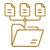 Icon for organized files and efficient workflow.