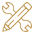 Icon for professional skills in manpower services.
