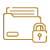 Icon for safe data security and protection.