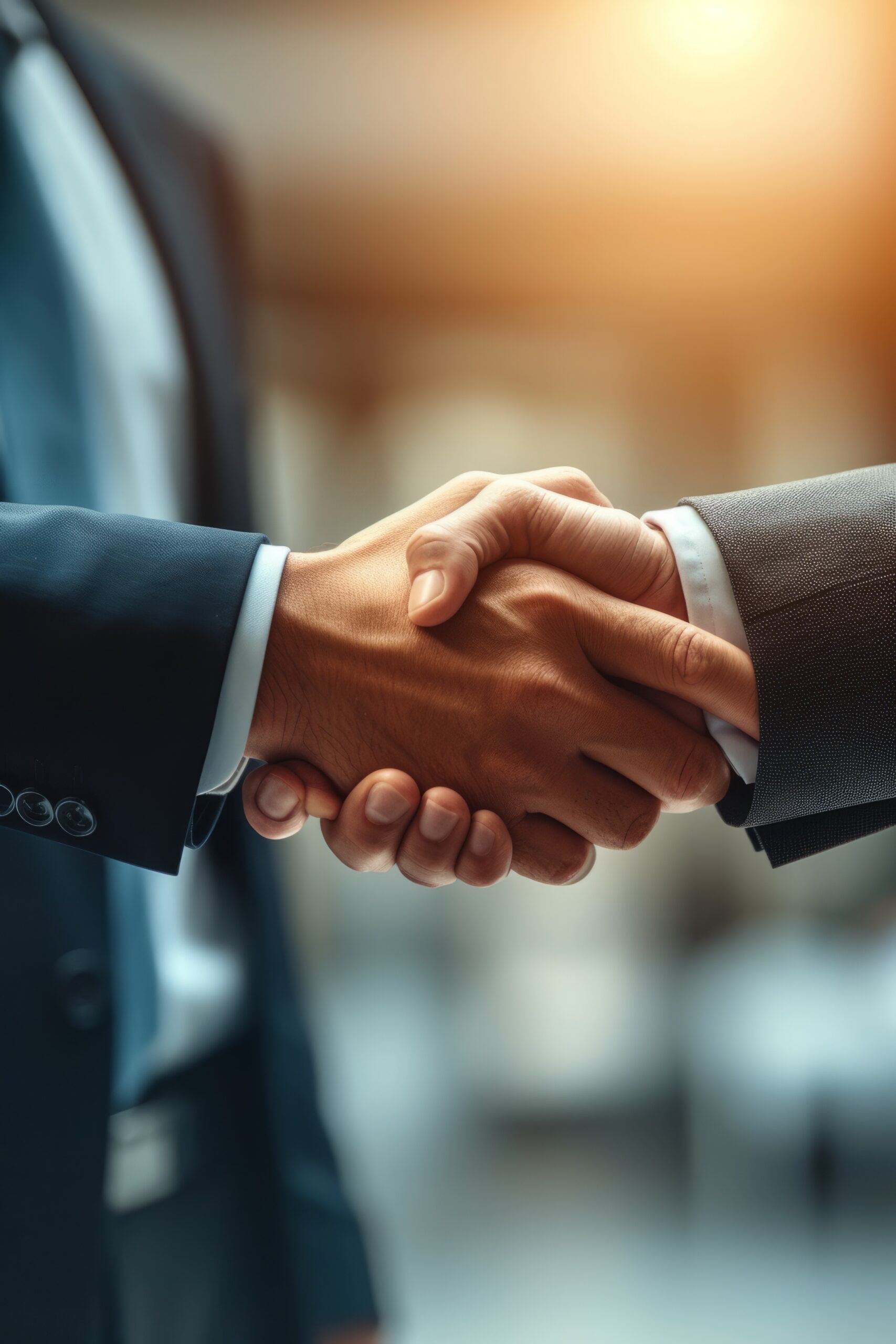 Business handshake agreement Saudi Arabia